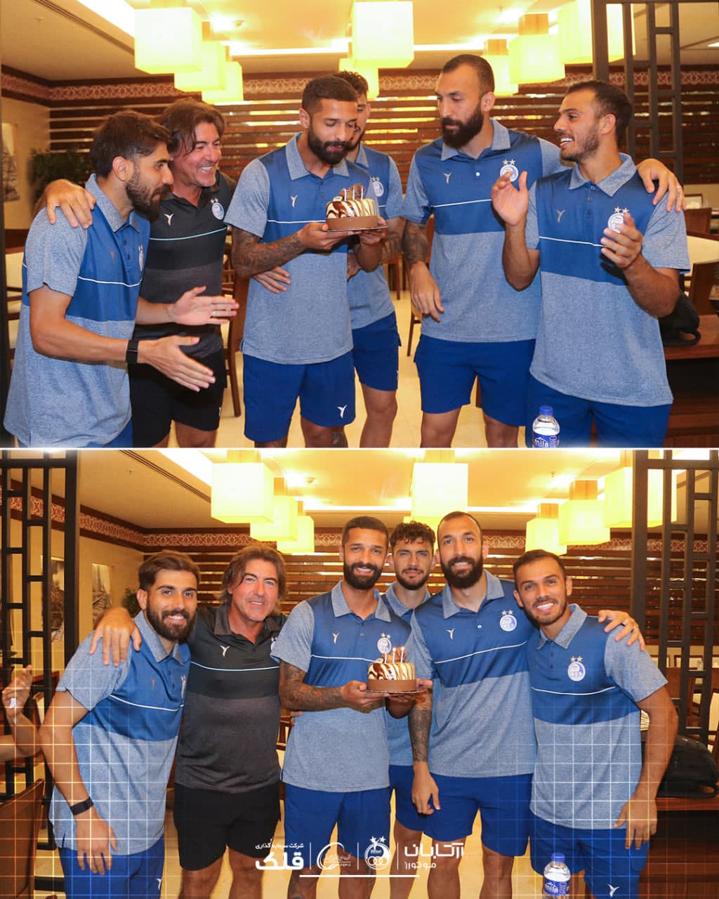 تصاویری جشن تولد آرمین سهرابیان مدافع استقلال در اردوی ترکیه این تیم دوست داشتنی