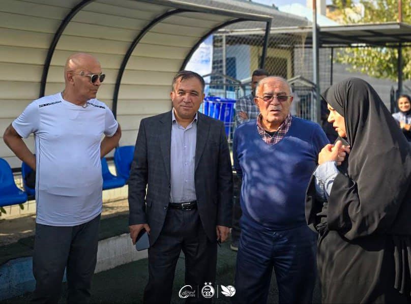 بازدید دکتر تاجرنیا از تمرین تیم فوتبال بانوان استقلال