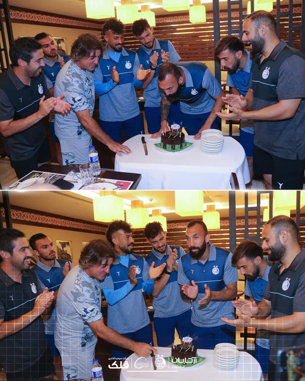 تصاویری از مراسم جشن تولد روزبه چشمی کاپیتان استقلال