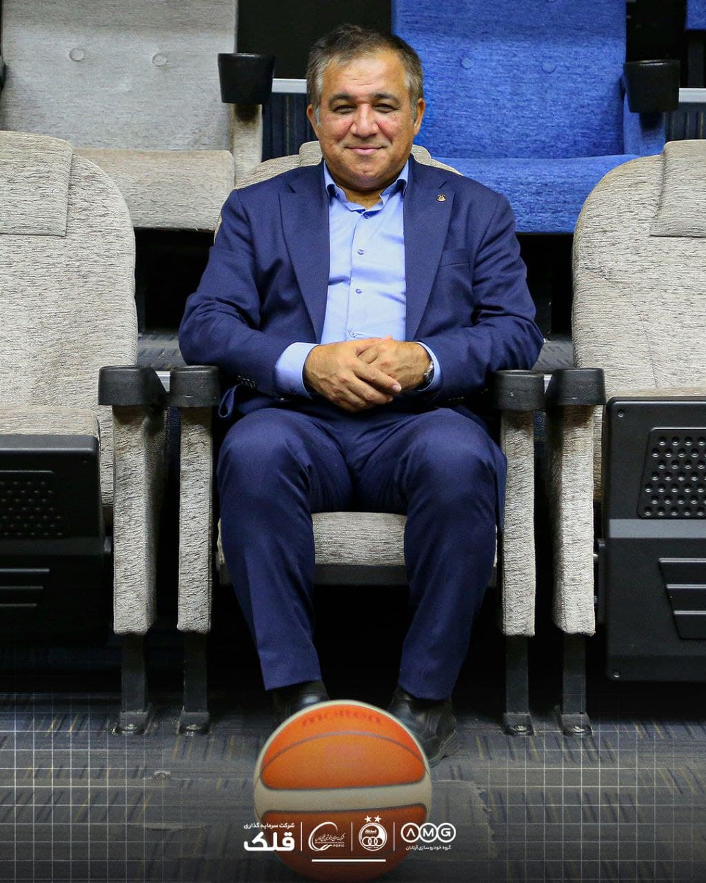 تاجرنیا مهمان ویژه اولین تمرین تیم بسکتبال استقلال