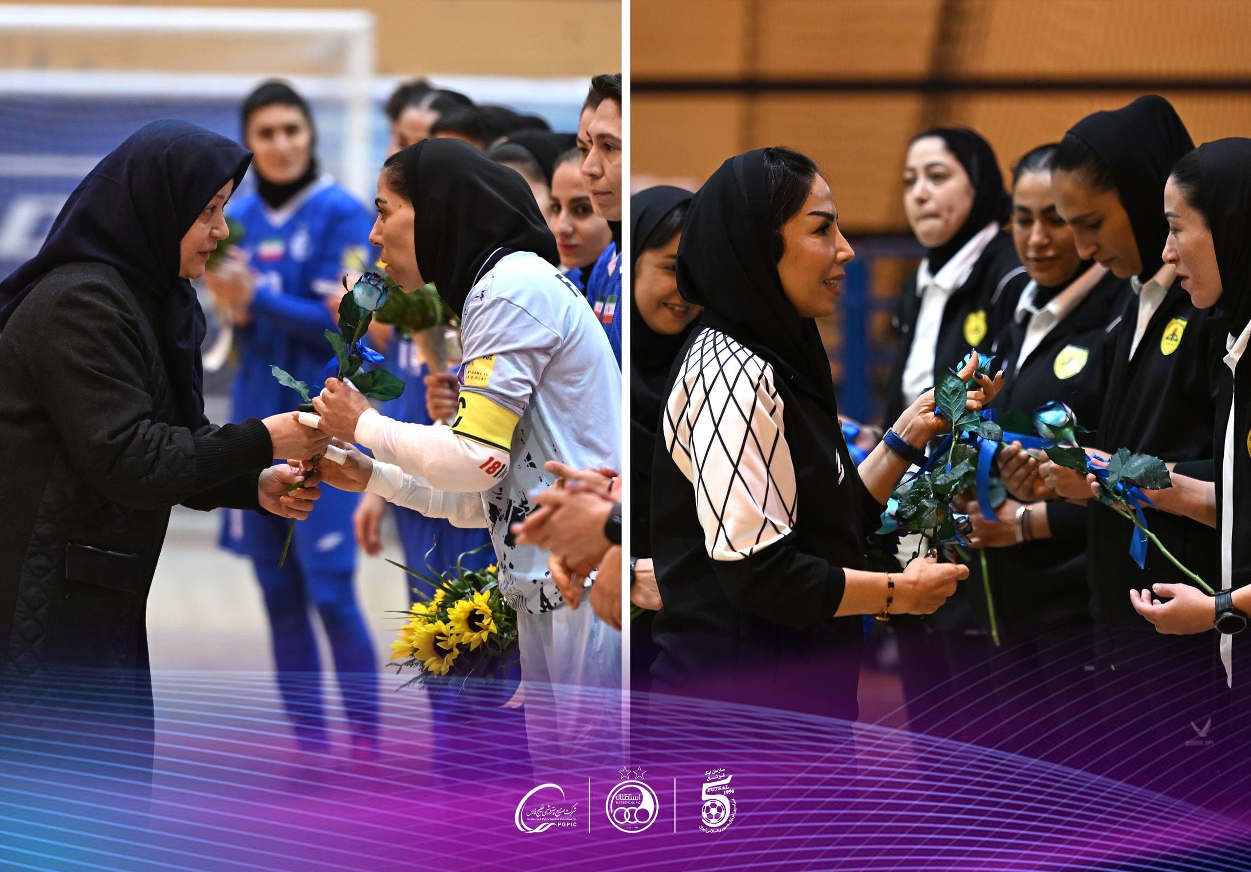 غدیر بوی گل گرفت؛ تکریم مادران و زنان پیش از سوت آغاز