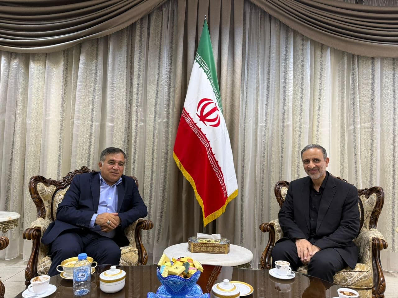 دیدار دکتر تاجرنیا با رئیس نمایندگی جمهوری اسلامی ایران در اردن