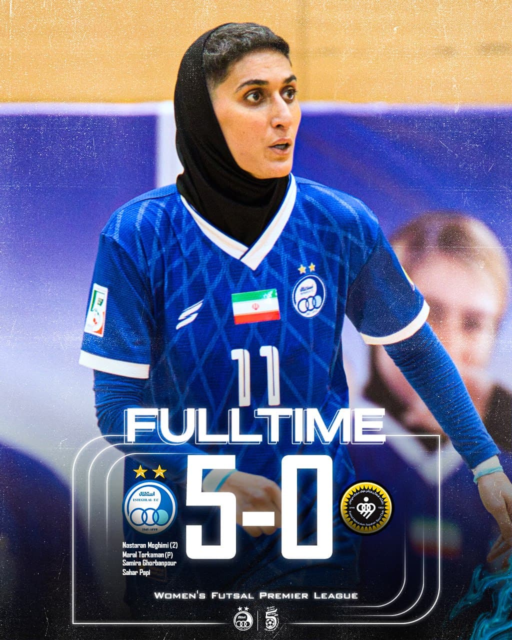 تیم فوتسال بانوان استقلال در دیداری پرگل و تماشایی مقابل سپاهان اصفهان به برتری قاطع رسید.